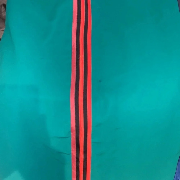 Vintage Runway  Luxury Fashion Red green kaftan dress Sz L - Picture 5 of 16